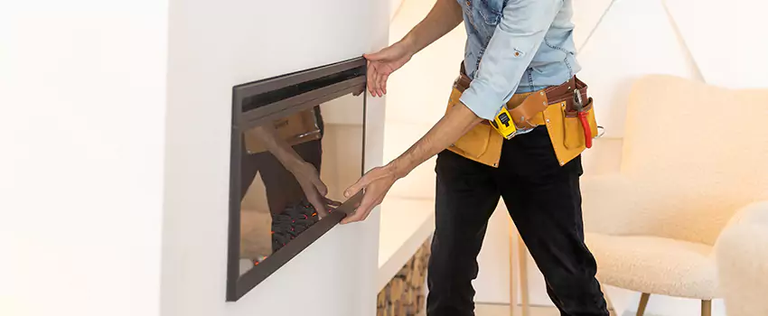Metal Fireplace Installation in Owings Mills, Maryland