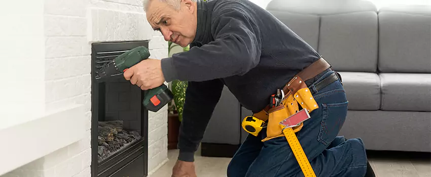 New Indoor Fireplace Installation in Owings Mills, Maryland