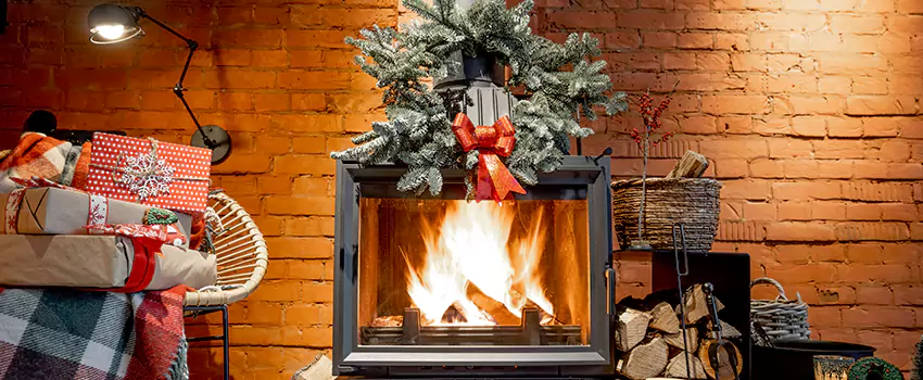 Travis Industries Linear Gas Fireplace Installation in Owings Mills, Maryland