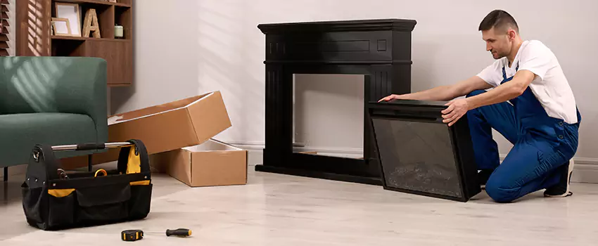 Old Rusted Metal Fireplace Repair And Replacement in Owings Mills, MD