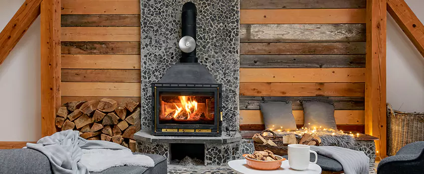 Thelin Hearth Products Direct Vent Gas Stove Fireplace Inspection in Owings Mills, Maryland